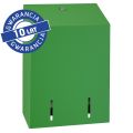 Pojemnik na papier toaletowy w listkach MERIDA STELLA GREEN LINE, pojemność do 900 szt., zielony
